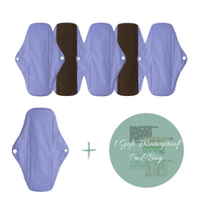 Load image into Gallery viewer, Purple&#39;s Set - Reusable, washable &amp; waterproof Sanitary pad
