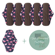 Load image into Gallery viewer, Flowmingo&#39;s Set - Reusable, Washable and Waterproof sanitary pads
